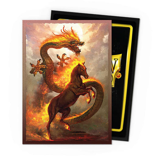Dragon Shield Sleeves: Standard DUAL- Matte 'Fire Horse 2026' Art, Limited Edition (100 ct.)